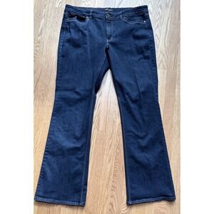 White House Black Market Jeans Contour Boot Cut Women's‎ 16R Dark Wash Blue